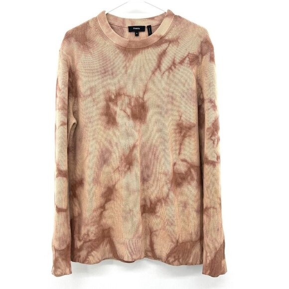 Theory Masten Tie Dye Ribbed Cotton Sweater Men's Medium - Picture 2 of 4